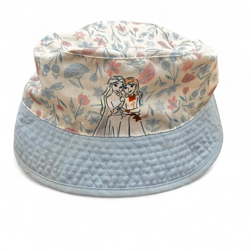 Disney Frozen Anna and Elsa blue bucket summer beach hat
